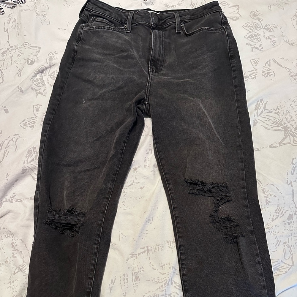 Black ripped jeans
